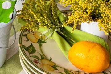 Mesa decorada com frutas | Por Lavinia Francesca